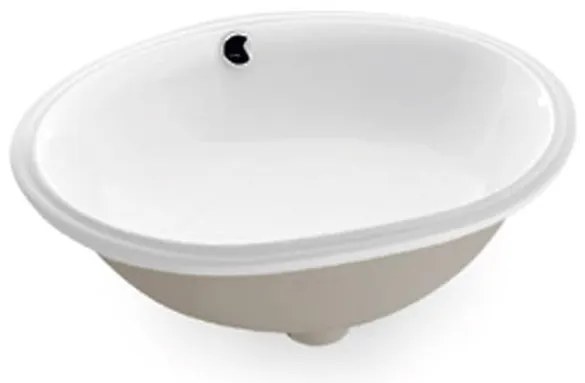 Bathco 0054 - Lavabo da incasso MODENA 43,5x38,5 cm porcellana/bianco