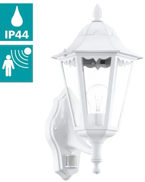 Eglo 93447 - Applique da esterno con sensore NAVEDO 1xE27/60W/230V