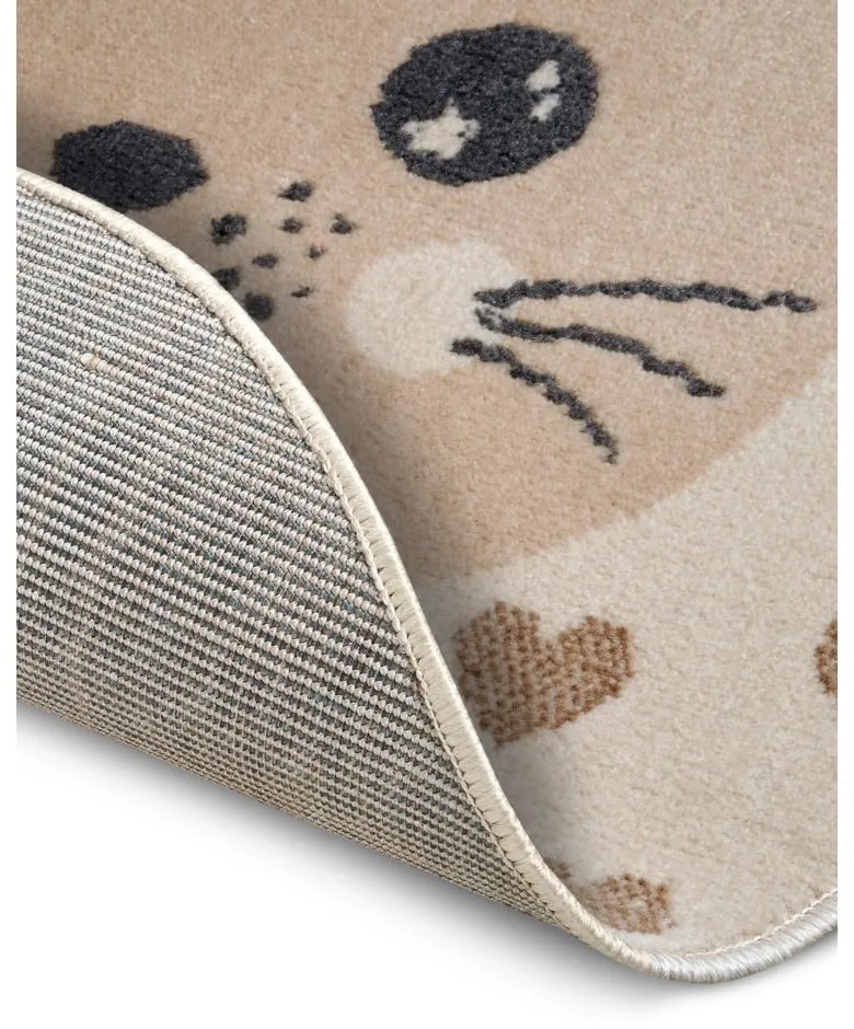 Tappeto beige per bambini ø 140 cm Cat - Hanse Home