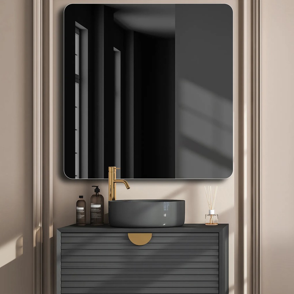 Specchio arrotondati da parete L199