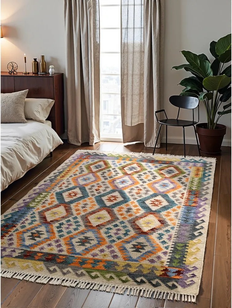 Tappeto in lana reversibile/tessuto a mano 160x230 cm Kamal Oasis – Nouristan