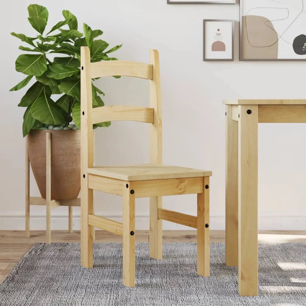 Sedie Da Pranzo 2 Pz 40x46x99 Cm Legno Massello Di Pino /