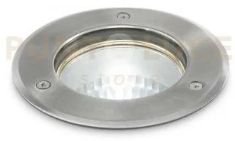 Park round segnapasso spot da incasso 1 luce attacco e27 acciaio ip...