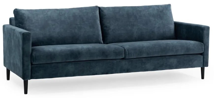 Divano in velluto blu scuro 220 cm Adagio - Scandic