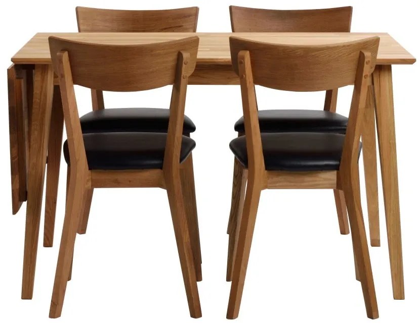 Tavolo da pranzo pieghevole in rovere naturale , 120 x 80 cm Filippa - Rowico