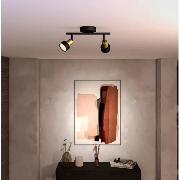 Philips - Faretto CONDUIT 2xGU10/5W/230V nero/ottone