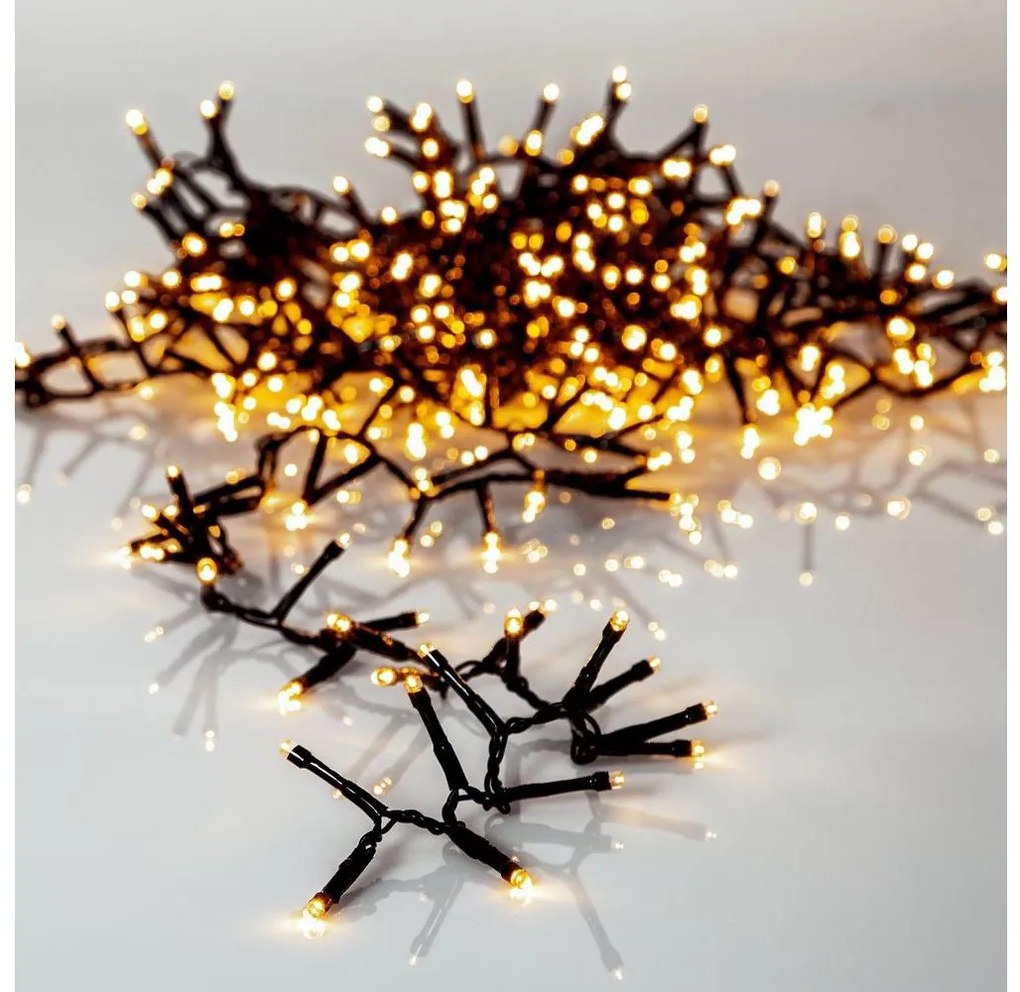 Eglo 411516 - Catena LED natalizia da esterno GOLDEN 800xLED 16m IP44 bianco caldo