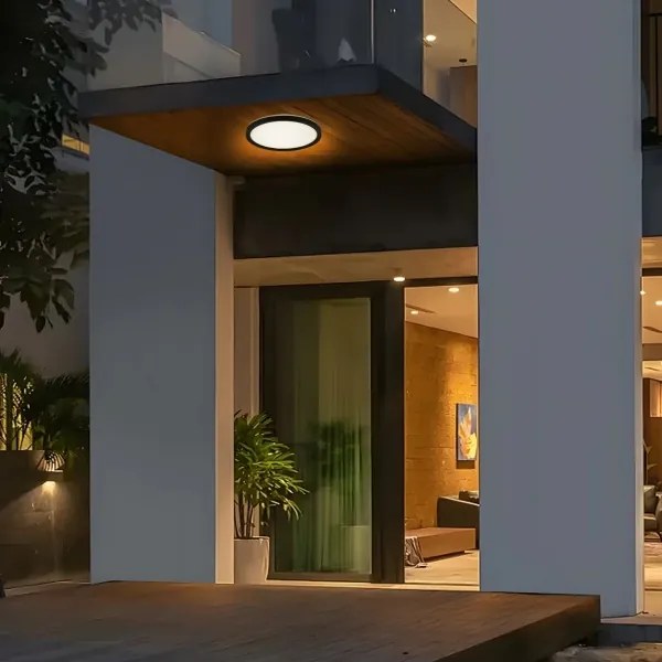 Brilagi - Lampada LED da bagno ULTRA SLIM LED/12W/230V diametro 22,5 cm nero IP54