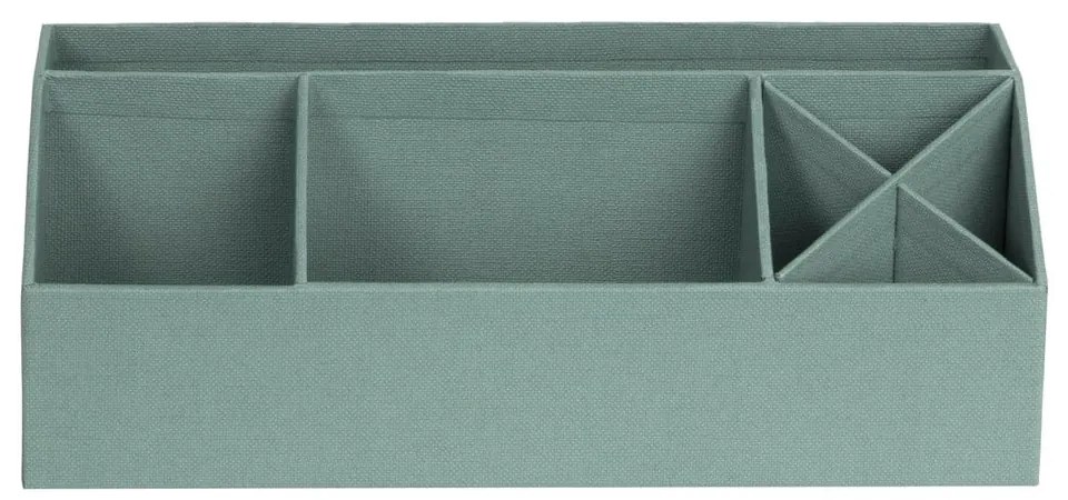 Organizer verde in cartone per cancelleria Elisa Canvas Paper Laminate – Bigso