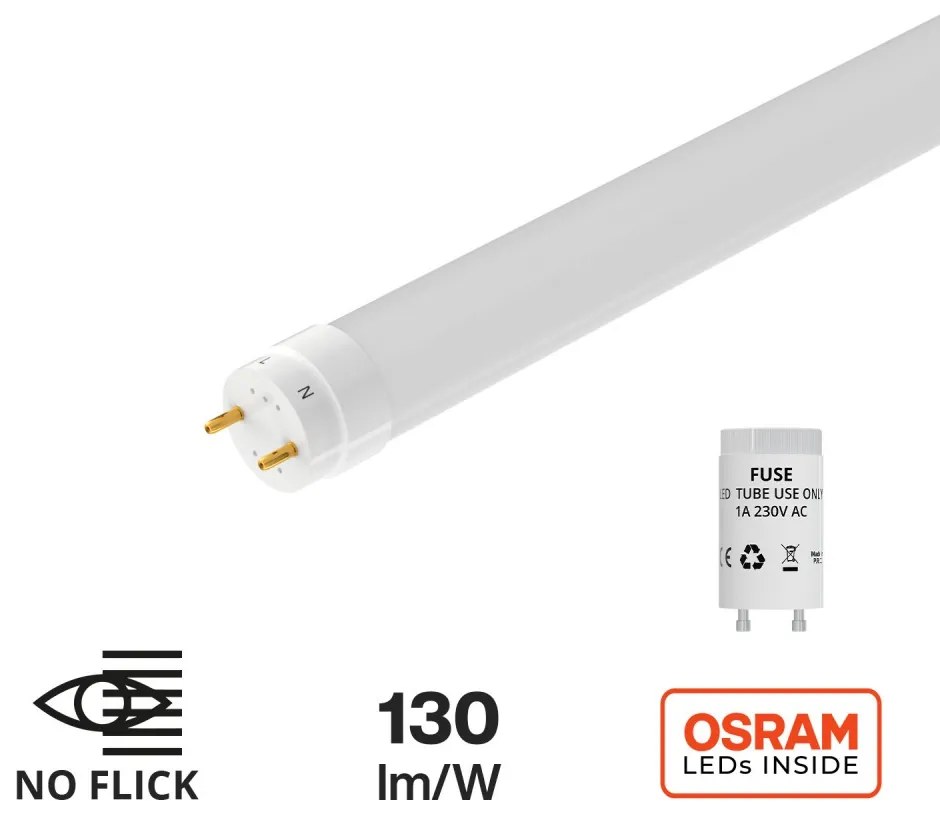 Tubo LED 14W 90cm 130lm/w - Starter Incluso Colore Bianco Freddo 6.000K