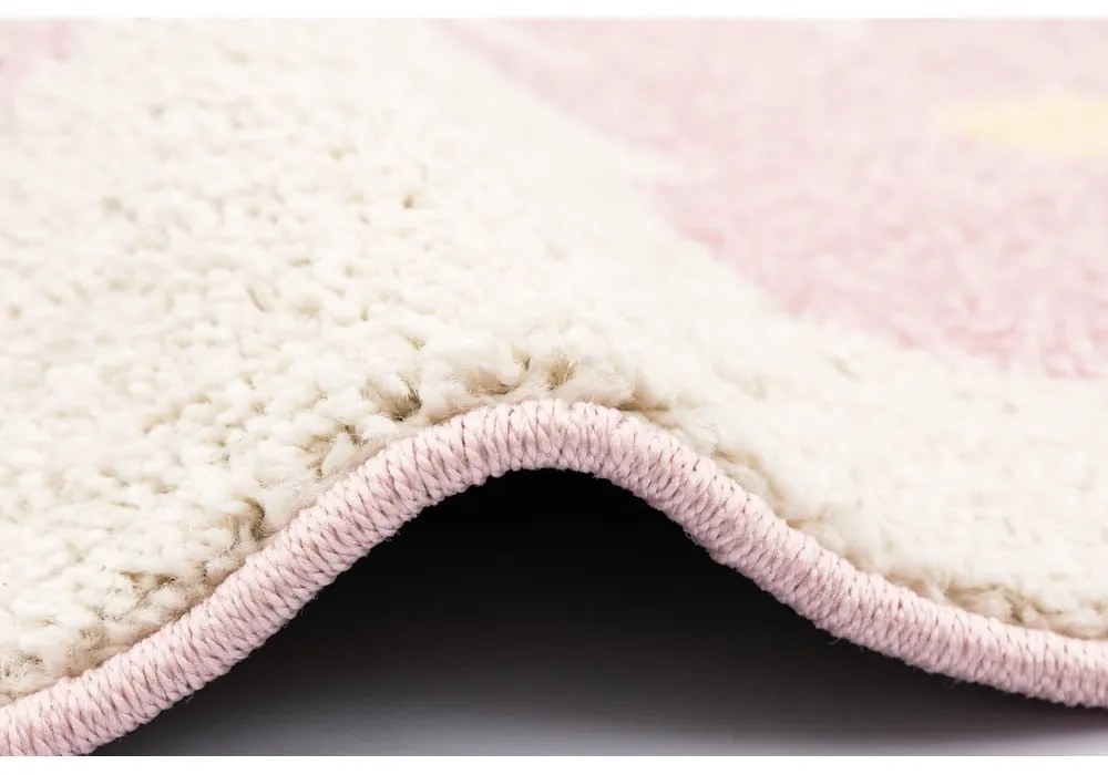 Tappeto per bambini rosa e avorio 120x170 cm Dazzy Rose – FD