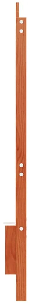 Testiera marrone cera 135 cm in legno massello di pino