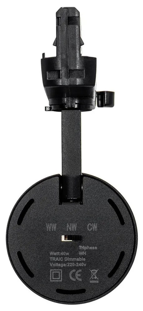 Faro LED 40W Trifase CCT Bianco Variabile Angolo 38/60° dimm TRIAC Colore Bianco Variabile CCT