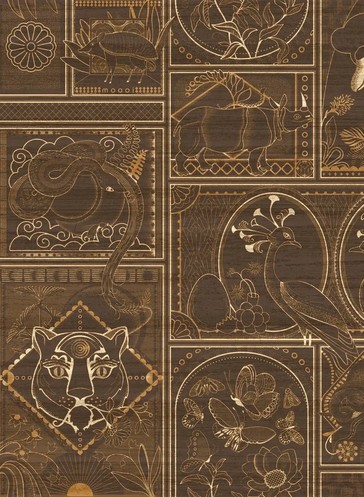 Moooi for Arte Carta da parati Golden Tiger - Makore