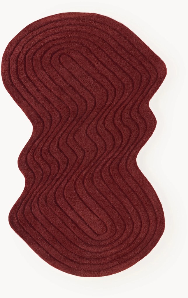 Tappeto in lana fatto a mano dalla forma particolare Aliza