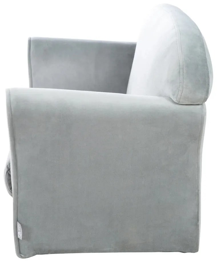 Divano per bambini in velluto grigio chiaro 78 cm Lil Sofa - Roba
