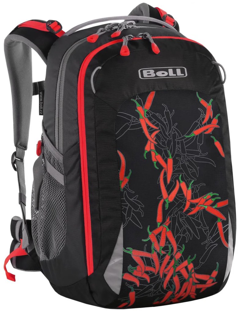 Zaino scuola BOLL SMART Artwork Collection 24 l Chilli Peppers - black