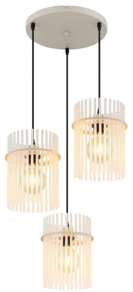 Globo 15698-3HRB - Lampadario sospeso con cavo GORLEY 3xE27/60W/230V
