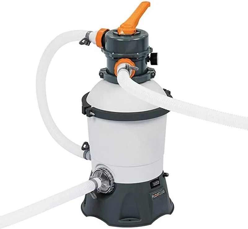 Bestway - Pompa Di Filtraggio a Sabbia Flowclear 58515, Portata 3028 l/h Per Piscine Fuori Terra, Bianco