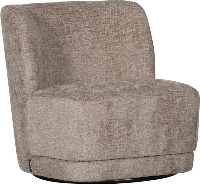 Poltrona in velluto marrone chiaro Atty - WOOOD