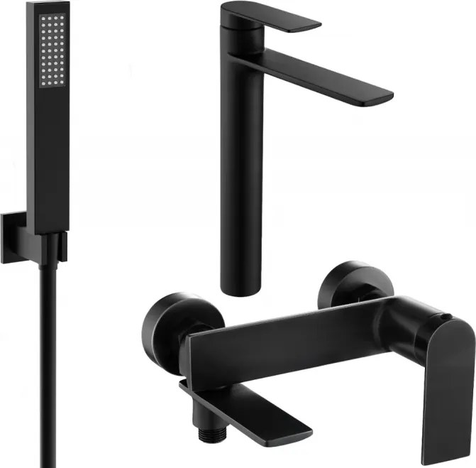 Mexen Zero R02 set da bagno, nero - 71113R02-70