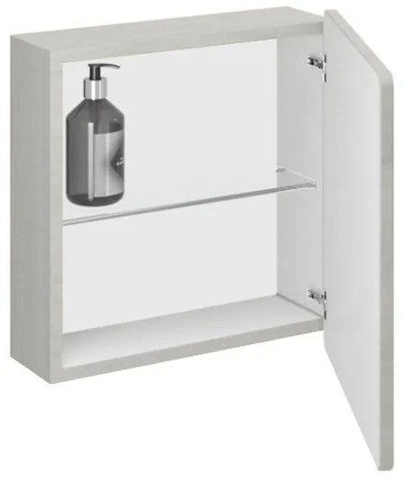 Pensile bagno Armonia rovere nordico, 1 anta apertura da sinistra P 16 x L 39 x H 39 cm