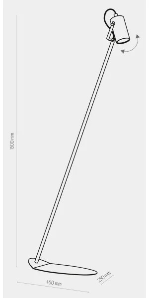 Lampada da terra REDO 1xGU10/10W/230V bianco
