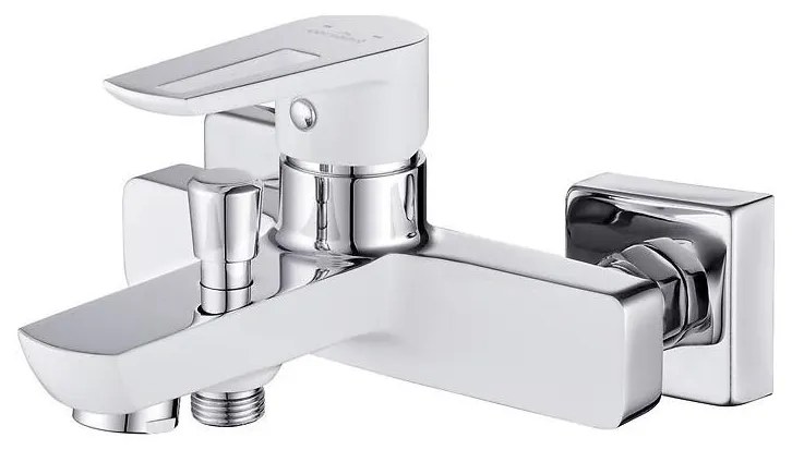 Cersanit S951-008 - Rubinetto vasca da bagno MILLE bianco/cromo lucido