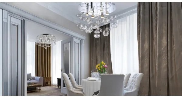 Azzardo AZ2572 - Plafoniera LUVIA 6xGU10/40W/230V