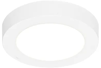 Set di 6 faretti da incasso o a plafone bianchi 14 cm con LED dimmerabile a 3 livelli con interruttore DIP - Trans
