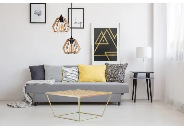 Lampadario su filo BERGO 2xE27/60W/230V bianco