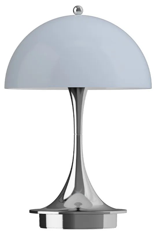 Louis Poulsen - Panthella 160 Portable Lampada da Tavolo V3 Cromo Opale Grigio Louis Poulsen