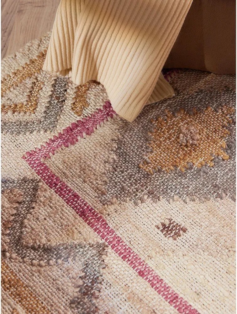 Passatoia color crema in iuta tessuta a mano 80x200 cm Roya Imani – Elle Decoration