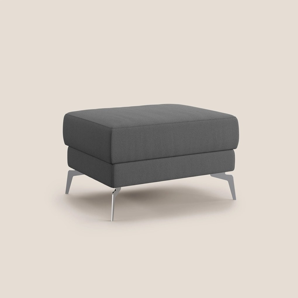 Star Pouf con piedini alti in tessuto smacchiabile T05 antracite