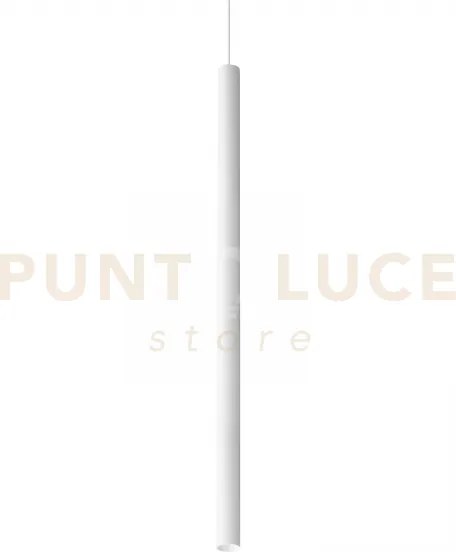 Look round sospensione 1 luce attacco gu10 bianco d.4x10cm