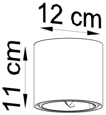 Sollux SL.0697 - Faretto TIUBE 1xGU10-AR111/10W/230V