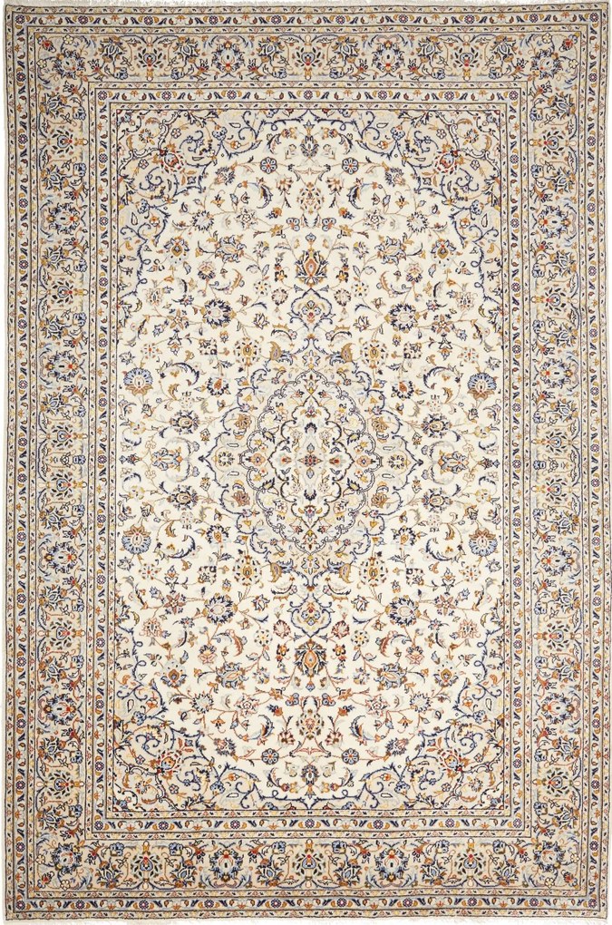 Kashan Tappeto persiano 300x200 Beige (Iran) Annodato A Mano