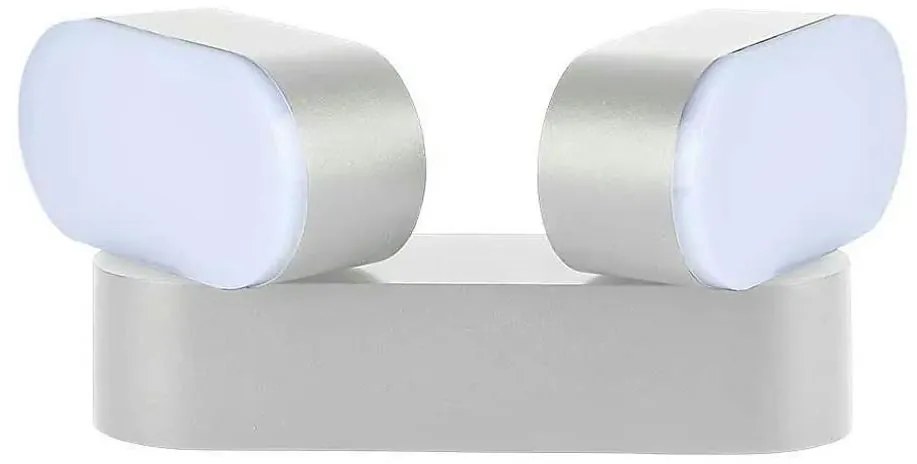 Applique LED da esterno flessibile 2xLED/12W/230V IP65 grigio
