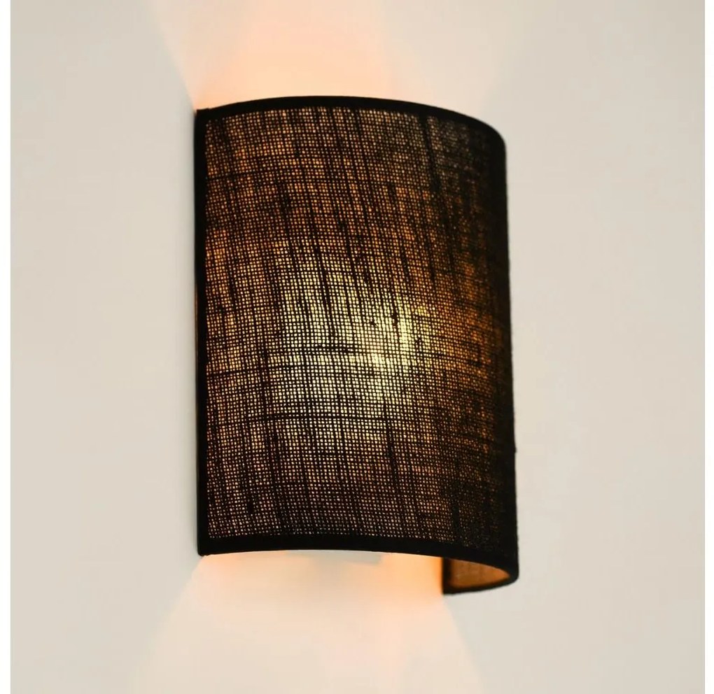 Brilagi - Applique SEMI 1xE27/15W/230V diametro 20 cm nero