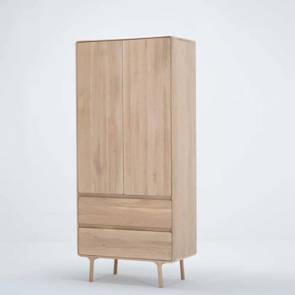 Armadio in rovere 90x200 cm Fawn - Gazzda