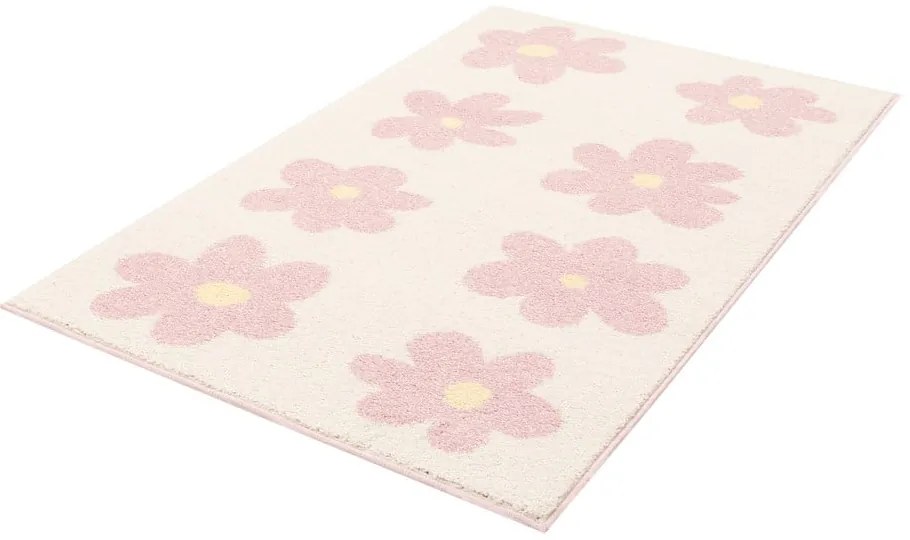 Tappeto per bambini rosa e avorio 80x150 cm Dazzy Rose – FD