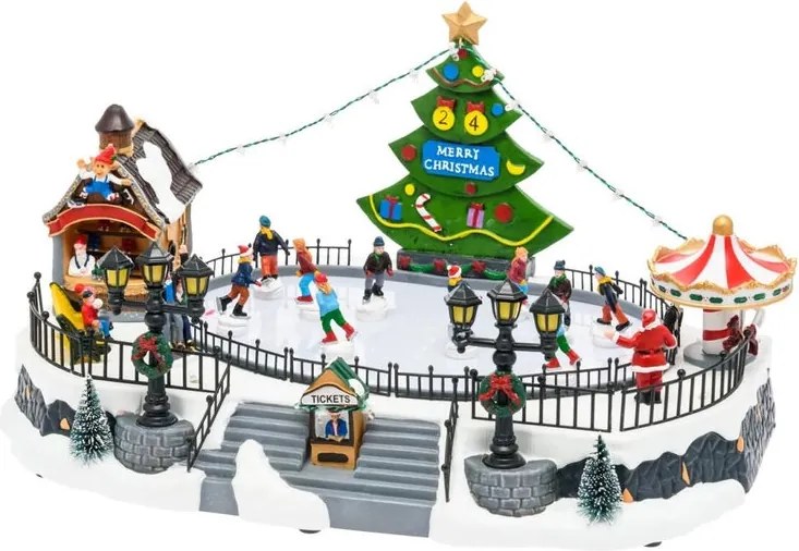 Villaggio di Natale Luna Park lago H 22 cm