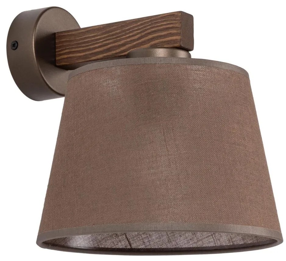 Brilagi - Lampada da parete LATTE 1xE27/15W/230V pino/marrone