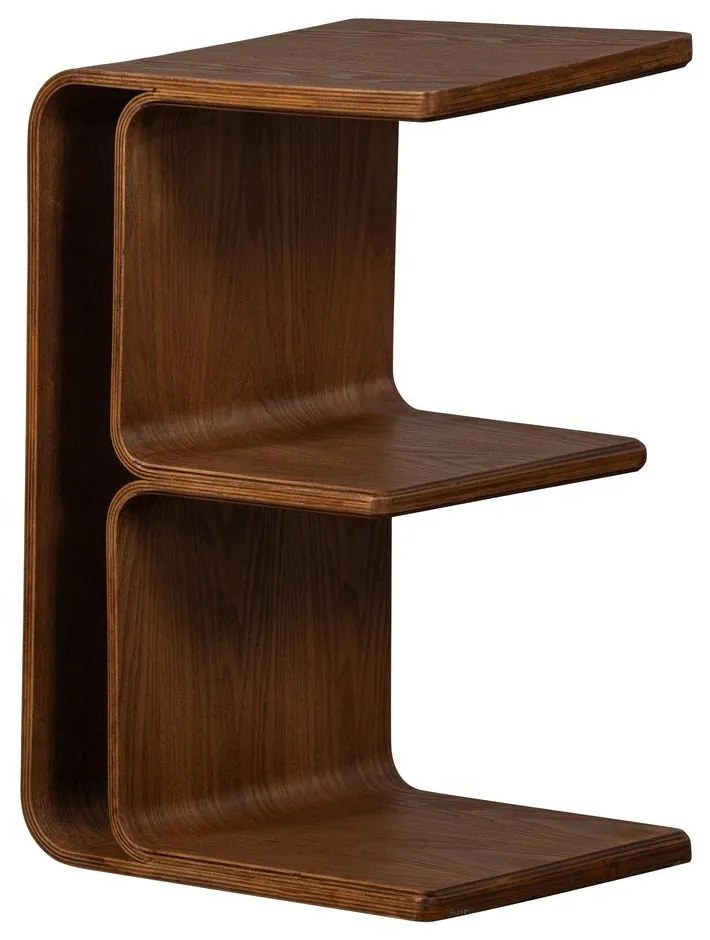 Tavolino con effetto noce 32x40 cm Frey – WOOOD