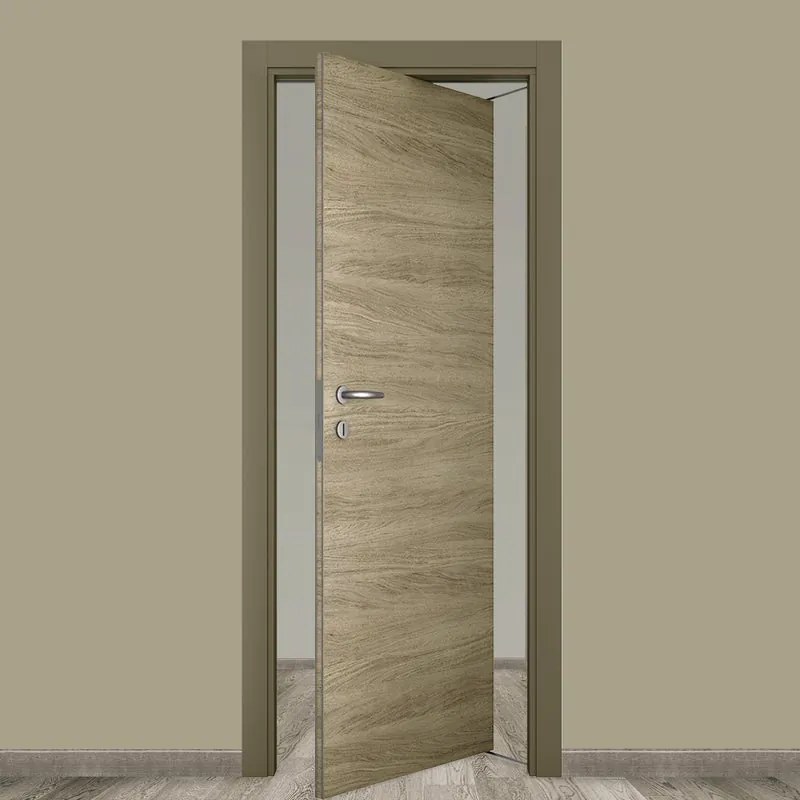 Porta rototraslante Bergen marrone L 70 x H 210 cm destra