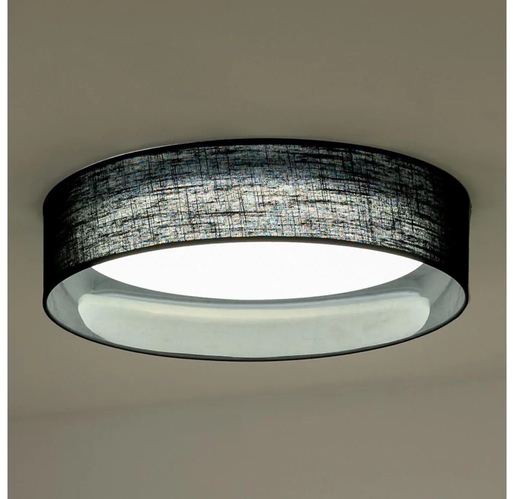 Duolla - Plafoniera LED ROLLER LED/24W/230V diametro 45 cm nero