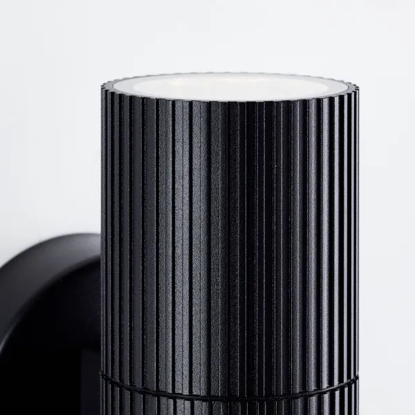 Brilliant - Applique da esterno KEOLA 2xGU10/10W/230V IP44 nero