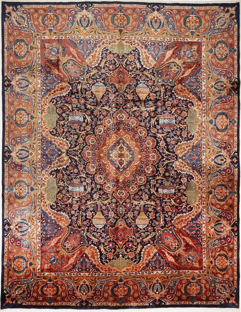 Kashan Tappeto persiano 300 x 390 (Iran) Annodato A Mano