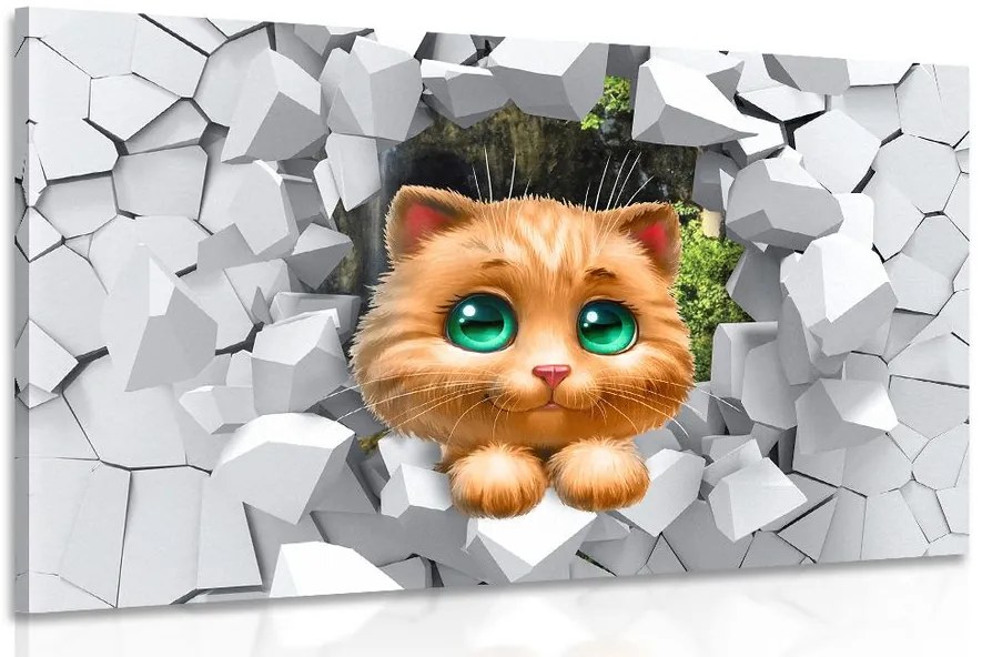 Quadro su tela – Gattino adorabile