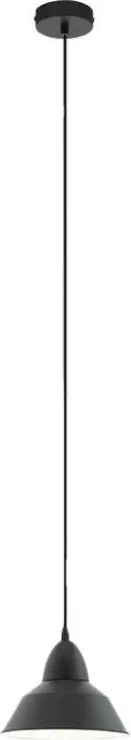 Eglo 54514 - LED Lampadario a sospensione con cavo 1xE27/6W/230V nero